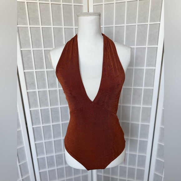 NWT Micas Halter Neck Bodysuit | SMALL - Picture 1 of 6